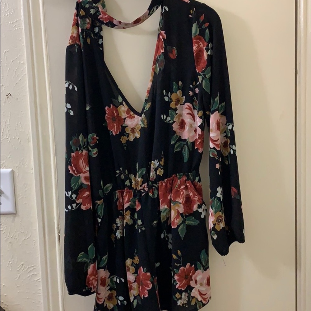 Short black romper